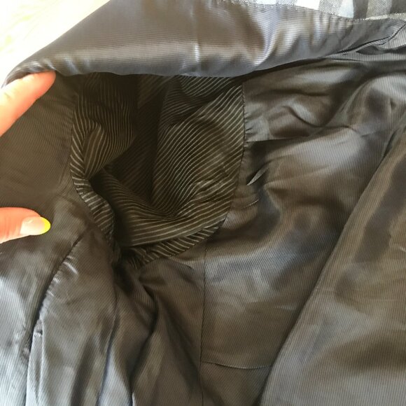 Blue & Grey Check Hugo Boss Wool Blazer - Picture 11 of 16